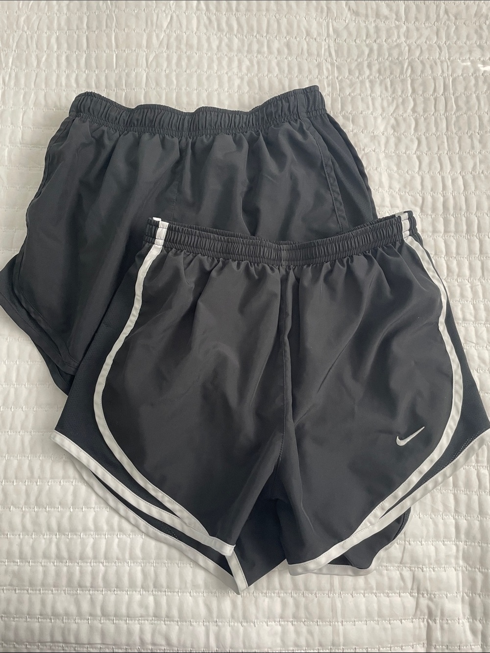 Nike Women's Black Dry Fit Running Athletic Shorts Set of 2 Size S